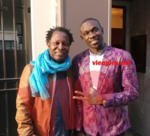 Pape Diouf chez le chanteur Luka Kanza à Paris.