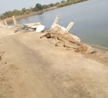 Alerte info: Effondrement d’une partie du pont de Simal, dans le département de Fatick, ce 11 mai 2024.