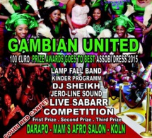 Kimbaye présente le Gambian Culturel Week en Allmengne ce 01 aout 2015.