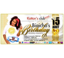 Première anniversaire de la starlette Biacha à Dakar au Kottons Club ce 15 Août.