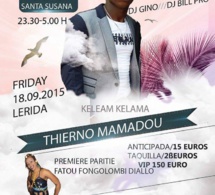 Goudji Production présente l'artiste Guinéen Thierno Mamadou à Barcelone ce 18 Septembre.