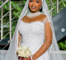 Mariage avec Bril Fight: admirez la magnifique robe de Dieyna Baldé (Photos)
