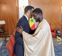 Renforcement des relations : Le Président Faye reçoit son Altesse Cheikh Shakhboot, des Émirats Arabes Unis