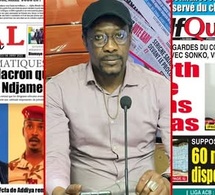 Revue des unes-Barth ouvre le feu sur Sonko et Diagna-Macron fâche Sonko et Djamena-Diomaye à...