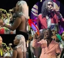 URGENT- Leumbeul gigantesque de l'actrice de Bb Sy et Roger devant le public de Wally Seck au gala
