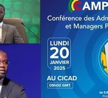 🛑Direct CICAD - Le Pr Diomaye préside la Conférence des Administrateurs et Managers Publics..."