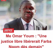 Me Oumar Youm avocat une justice libre libérerz Farba Ngom