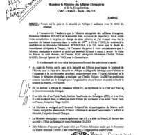 Après le démenti de l'Ambassade marocaine, Diaspora Saharaui revient à la charge et enfonce Mankeur N'diaye