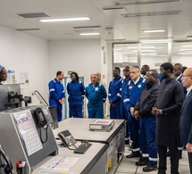 Saint-Louis : Le Président Bassirou Diomaye Diakhare Faye et son homologue de la Mauritanie, en visite sur la plateforme gazière GTA
