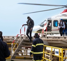 Saint-Louis : Le Président Bassirou Diomaye Diakhare Faye et son homologue de la Mauritanie, en visite sur la plateforme gazière GTA
