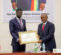 Diplomatie ouest-africaine : Le Président Bassirou Diomaye Faye décoré de la médaille Amílcar Cabral en Guinée-Bissau
