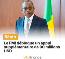 Le FMI a approuvé le décaissement de 90 millions USD en faveur du Bénin, saluant sa croissance de 7,5 % en 2024, son respect du critère de déficit de l’UEMOA dès 2024, et ses progrès dans la gestion budgétaire et climatique.