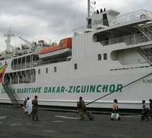 Suspension du navire Aline Sitoé Diatta : Réaménagement temporaire du transport maritime en Casamance