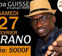 Anniversaire D’emba Guisse et le groupe Taara le samedi 27 février au Sorano !!!