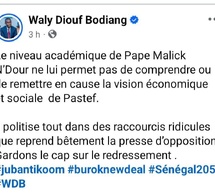 Réponse de Pape Malick Ndour au DG du port Waly Diouf Bodian