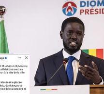 Nouveau Maire : Bassirou Diomaye Faye salue l’élection d’Abass Fall à la tête de la mairie de Dakar