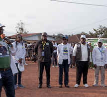 Pr Adrien Mougougou lance officiellement la campagne des candidats issus de l'alliance UDB et UPR à Mbigou Pr Adrien Mougougou lance officiellement la campagne des candidats issus de l'alliance UDB et UPR à Mbigou