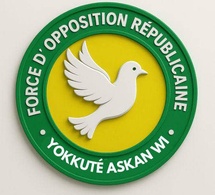 COMMUNIQUÉ POLITIQUE OFFICIEL  Coalition FORCE D’OPPOSITION RÉPUBLICAINE – YOKKUTE ASKAN WI