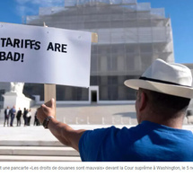 États-Unis: la Cour suprême affiche son scepticisme quant à la légalité des droits de douane de Trump