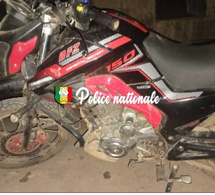 Moto volée puis accidentée : La Police met la main sur un des auteurs