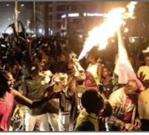Dakar: Liesse populaire aux HLM Grand-Yoff et au CICES, après la victoire des "Lions" face à l'Egypte