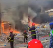 Suite à l’explosion d’un poteau électrique : Le marché central de Keur Massar a pris feu
