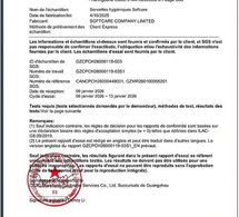 Pour la sécurité des consommateurs : Les produits Softcare, testés par le laboratoire international de référence SGS