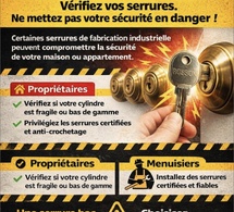 Sénégal : Vigilance sur certaines serrures standards de marque Robson