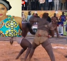 Regardez le combat très chaud du Drapeau Bébé Basse la femme du Chanteur Pape Diouf