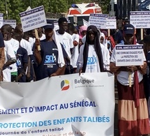 Kaffrine : Une randonnée des talibés ouvre la journée dédiée à leur protection et à leurs droits