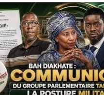 🔴 [ EN DIRECT ] BAH DIAKHATE : COMMUNIQUÉ DU GROUPE PARLEMENTAIRE TAKKU WALLU, LA POSTURE MILITANTE