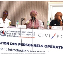 CNDH : 35 agents de la Police nationale formés à l'identification des victimes de traite