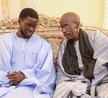 Louga : Le président Bassirou Diomaye Faye en visite spirituelle et de compassion chez la famille omarienne
