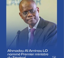 Remplaçant de Ousmane Sonko à la primature,Al Aminou Lo nouveau premier ministre