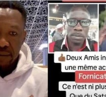 Surprenante réaction de tange Ahmed Aidara son ami Mansour Diop en flagrant délit couchent avec des