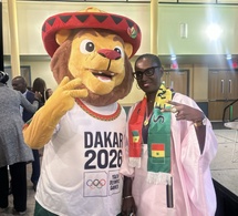 New York : le ministre des Sports et la mascotte Ayo mobilisés derrière les Lions face à la France