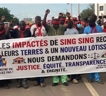 Protestation à Kaolack : Mobilisation des Victimes du Lotissement de Sing Sing