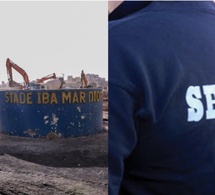 Chantier du stade Iba Mar Diop : deux vigiles filmés en train de...