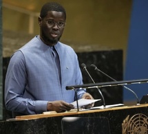 Bassirou Diomaye Faye à la tribune des Nations unies ce jeudi
