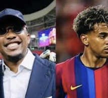 Sur Facebook, Samuel Eto'o a apporté un soutien appuyé à Lamine Yamal dans la course au Ballon d'Or. Il qualifie le jeune prodige de « génie, audacieux et talentueux ». Tout en lui souhaitant bonne chance, l'ancien attaquant du Barça a affirmé que Ya