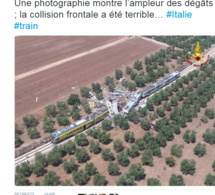 Terrible collision entre deux trains en Italie : Au moins vingt morts