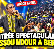 🔴BERCY Entré spectaculaire et explosive de Youssou Ndour à Accor Arena devant une salle pleine à