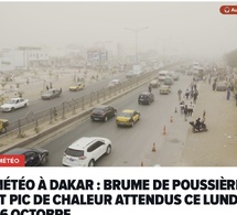 Météo à Dakar : Brume de poussière et pic de chaleur attendus ce lundi 26 octobre