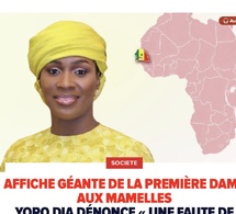 Affiche géante de la Première dame aux Mamelles : Yoro Dia dénonce « une faute de goût » et propose...