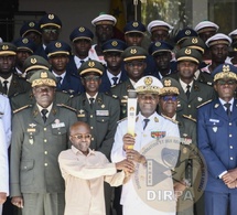 JOJ Dakar-2026 : La flamme olympique accueillie à l’État-major général des armées