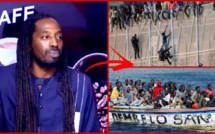 Face à Tange l'artiste Neega Mass tire sa colére sur les jeunes qui tentent de rallier l'Europe en..