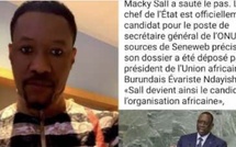 Surprenante réaction de Tange sur Macky Sall officialise sa candidature à l'ONU par le président Burundais