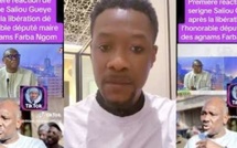 CHRONIQUE TANGE- Le journaliste Serigne Saliou Guéye face s’humilie aprés la libération de Farba